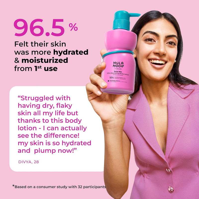 Hula Hoop by Foxtale Swiss Milk Ultra Nourishing Body Lotion