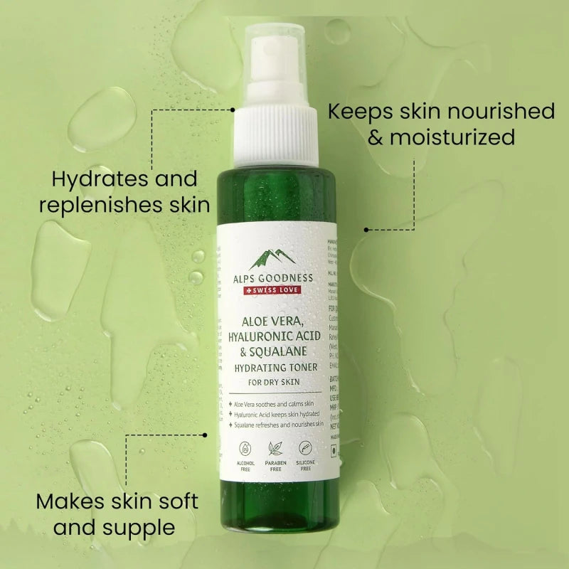 Alps Goodness Aloe Vera, Squalane & Hyaluronic Acid Hydrating Toner
