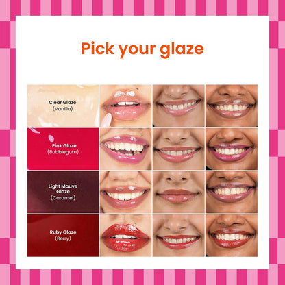 Foxtale Glazed Lips Brightening Lip Balm – Pink Glaze – 12g