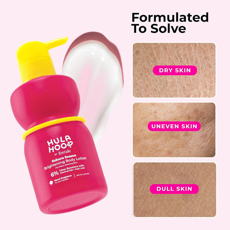 Hula Hoop by Foxtale Sakura Season Brightening Body Lotion – 200ml