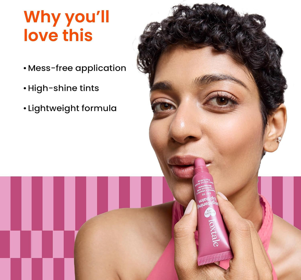 Foxtale Glazed Lips Brightening Lip Balm – Light Mauve Glaze – 12g
