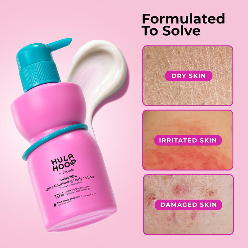 Hula Hoop by Foxtale Swiss Milk Ultra Nourishing Body Lotion