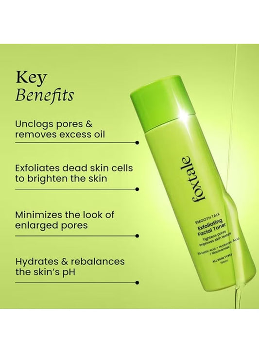 Foxtale Smooth Talk Exfoliating Facial Toner – 150ml