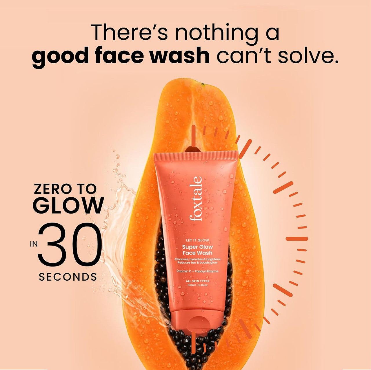 Foxtale Let It Glow Super Glow Face Wash – 100ml
