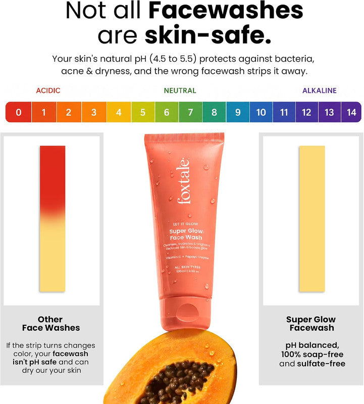 Foxtale Let It Glow Super Glow Face Wash – 100ml