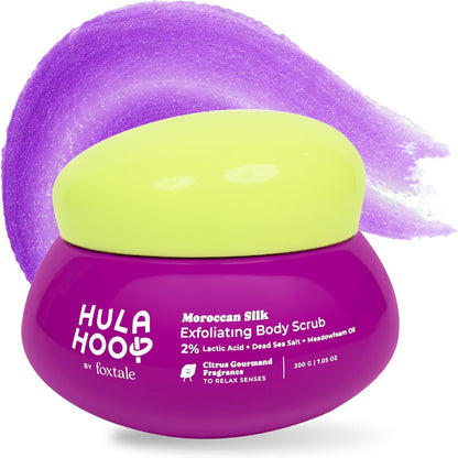 Hula Hoop by Foxtale Moroccan Silk Exfoliating Body Scrub – 200g