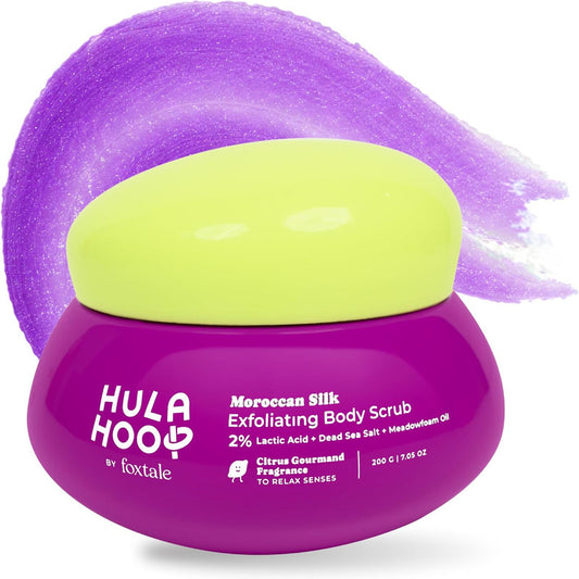 Hula Hoop by Foxtale Moroccan Silk Exfoliating Body Scrub – 200g