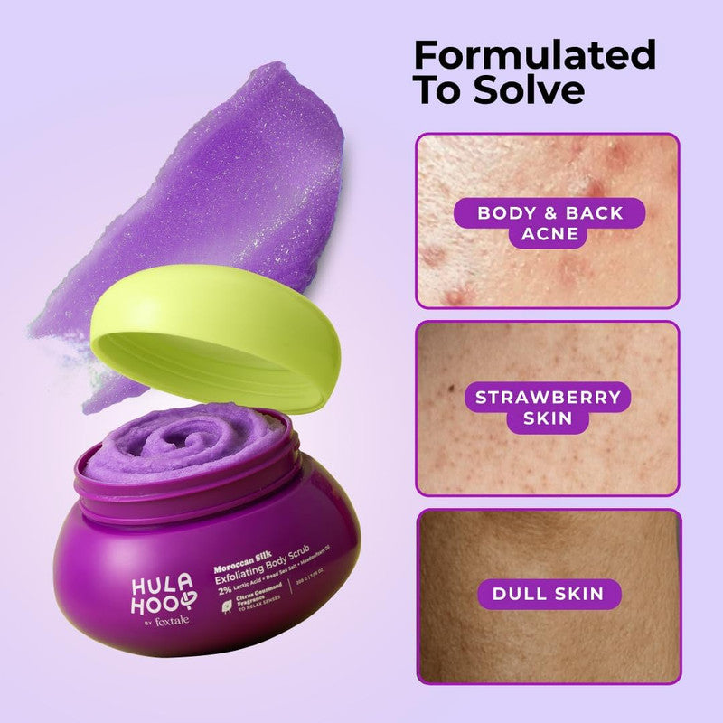 Hula Hoop by Foxtale Moroccan Silk Exfoliating Body Scrub – 200g