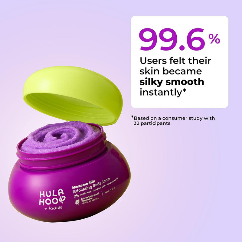Hula Hoop by Foxtale Moroccan Silk Exfoliating Body Scrub – 200g