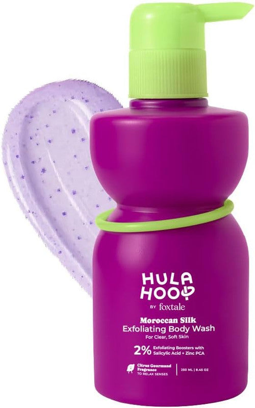 Hula Hoop by Foxtale Moroccan Silk Exfoliating Body Wash – 250ml