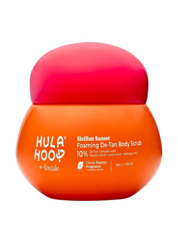 Hula Hoop by Foxtale Sicilian Sunset Foaming Detan Body Scrub – 200g
