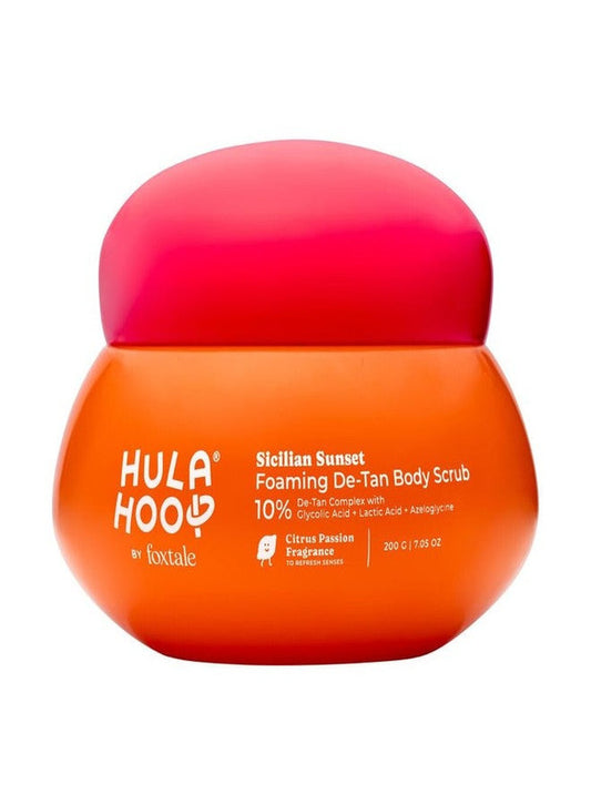 Hula Hoop by Foxtale Sicilian Sunset Foaming Detan Body Scrub – 200g