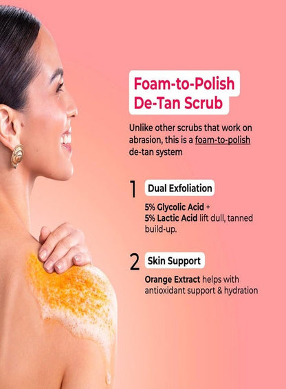 Hula Hoop by Foxtale Sicilian Sunset Foaming Detan Body Scrub – 200g