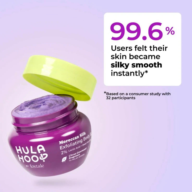 Hula Hoop by Foxtale Moroccan Silk Exfoliating Body Scrub – 75g
