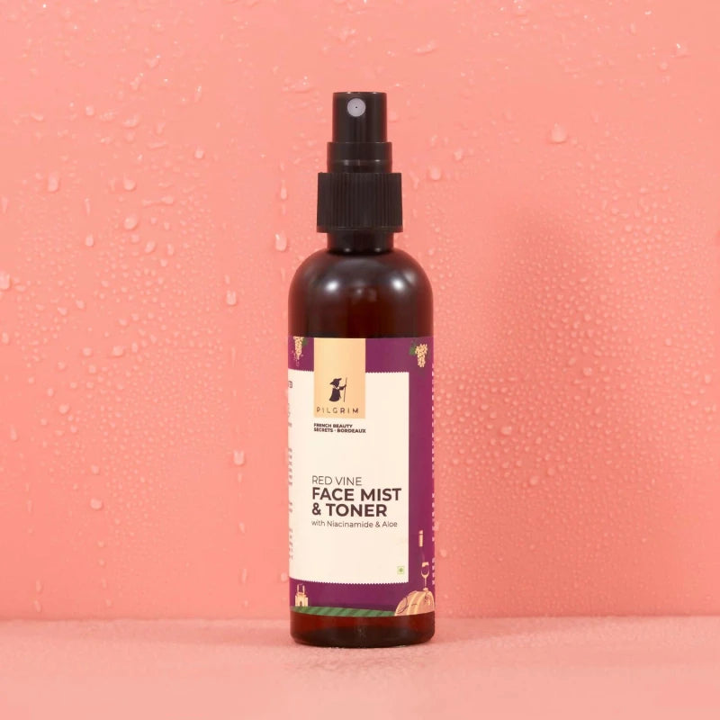 Pilgrim Red Vine Face Mist & Toner with Niacinamide & Aloe