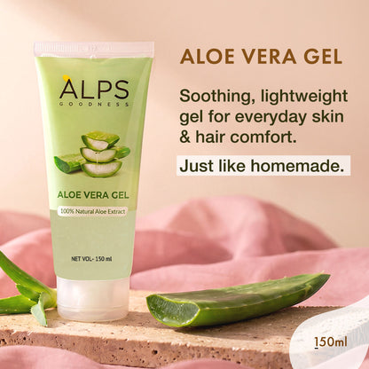 Alps Goodness Aloe Vera Gel – With 100% Natural Aloe Extract - Alps Goodness