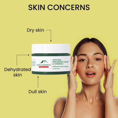 Alps Goodness Avocado, Hyaluronic Acid & Vitamin E Hydrating Night Cream For Dry Skin (50 gm) – Moisturizer for Face - image 4