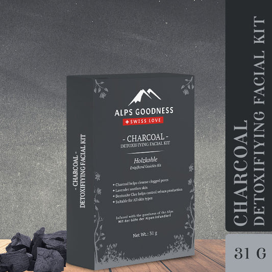 Alps Goodness Charcoal Detoxifiying Facial Kit (31 gm) - Alps Goodness