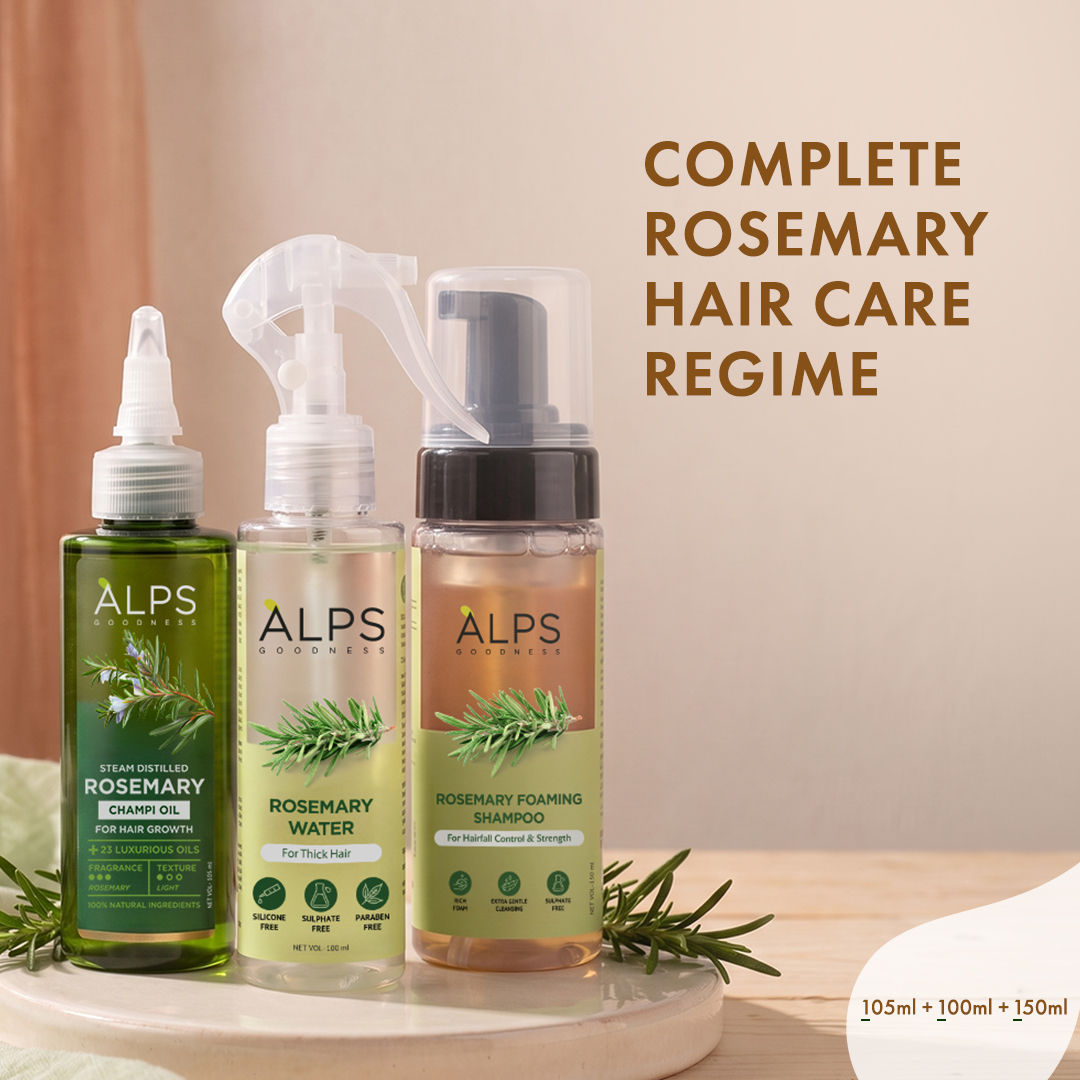 Alps Goodness Complete Rosemary Hair Care Regime – Rosemary Foaming Shampoo 150 ml - Alps Goodness