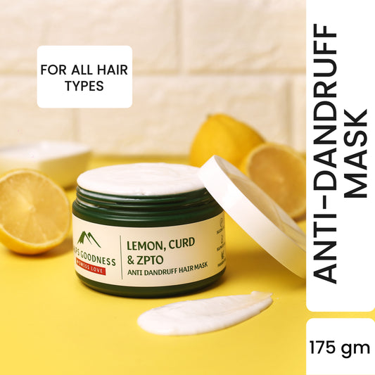 Alps Goodness Lemon, Curd & ZPTO Anti Dandruff Hair Mask (175 gm) – Anti Dandruff Hair Mask - Alps Goodness