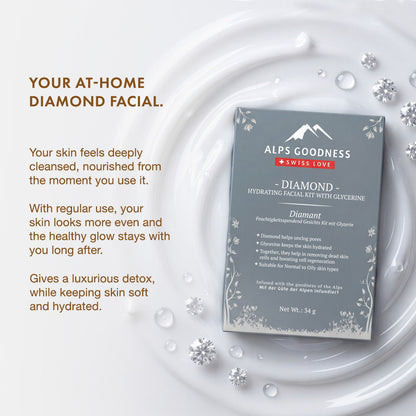 Alps Goodness Diamond Hydrating Facial Kit with Glycerine (34 gm) – Glowing Skin - image 3