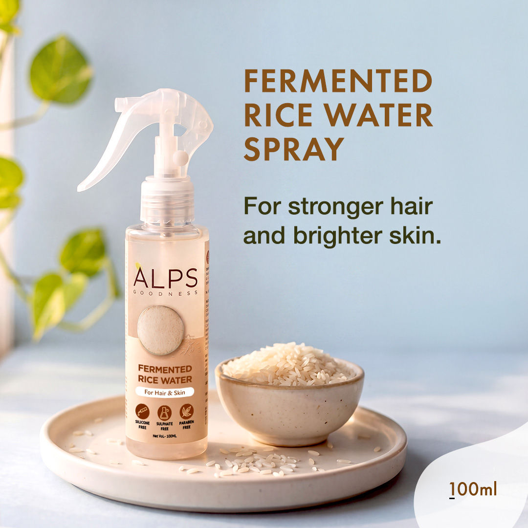 Alps Goodness Fermented Rice Water (100 ml) – Rice Water for Hair and Face - Alps Goodness
