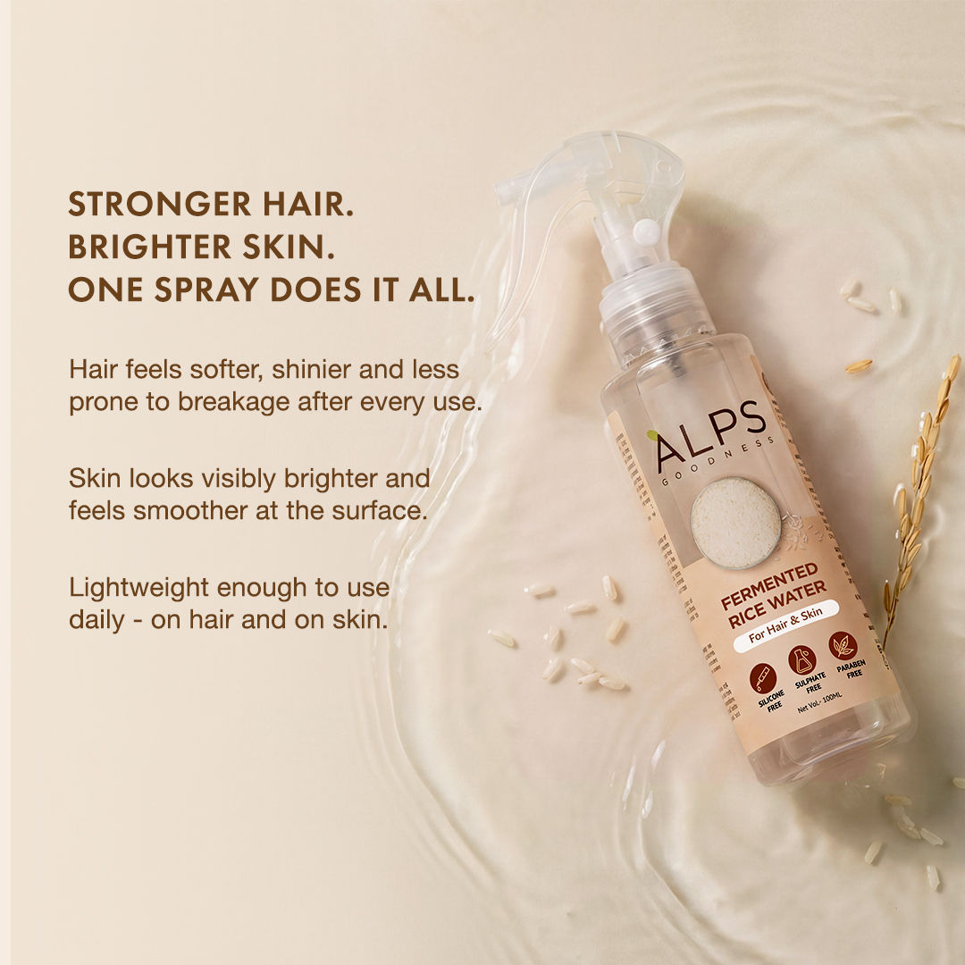 Alps Goodness Fermented Rice Water (100 ml) – Rice Water for Hair and Face - image 2