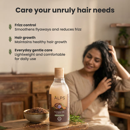 Alps Goodness Flaxseed Gel with Rosemary Hair Mask 300 ml – For Hair growth & Frizz - image 4