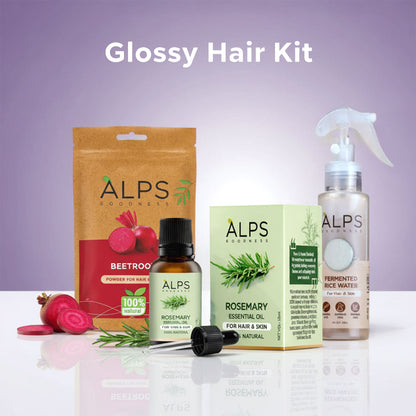 Alps Goodness Glossy Hair Combo Kit – Rosemary Essential Oil (30 ml) - Alps Goodness