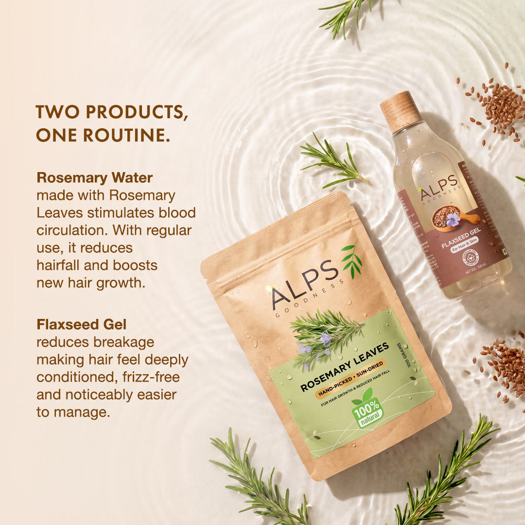 Alps Goodness Hair Growth & Frizz Control Duo – Rosemary Leaves 100 gm - image 2