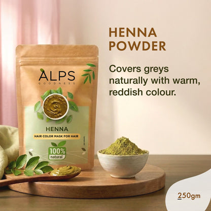 Alps Goodness Henna Powder (250 gm) – 100% Natural Mehendi Powder - Alps Goodness