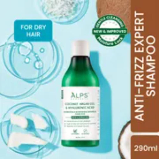 Alps Goodness Intense Moisture Combo (Coconut, Argan Oil & Hyaluronic Acid Hydrating & Nourishing Shampoo-290 ml + Coconut, Argan Oil & Hyaluronic Acid Hydrating & M - image 2