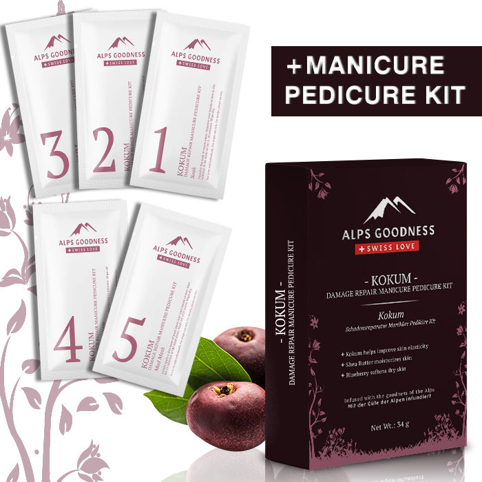 Alps Goodness Kokum Damage Repair Manicure Pedicure Kit (34 gm) - Alps Goodness