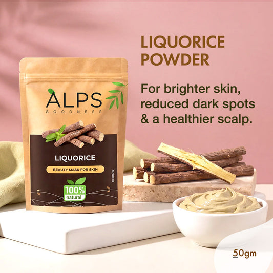 Alps Goodness Powder – Liquorice/ Mulethi (50 gm) - Alps Goodness