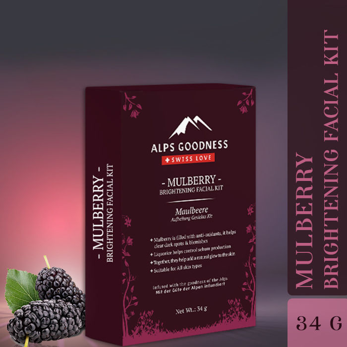 Alps Goodness Mulberry Brightening Facial Kit (34 gm) - Alps Goodness