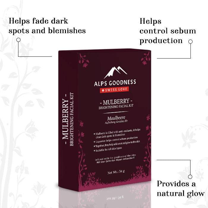 Alps Goodness Mulberry Brightening Facial Kit (34 gm) - image 5