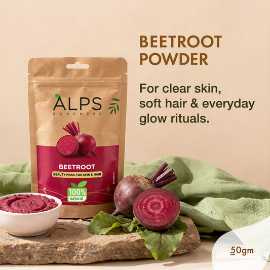 Alps Goodness Beetroot Powder Beauty Mask for Skin & Hair (50 gm) - Alps Goodness