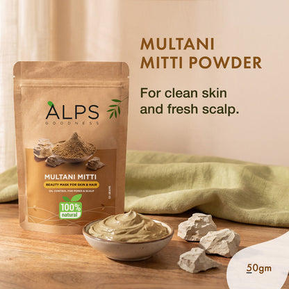 Alps Goodness Powder – Multani Mitti (50 gm) - Alps Goodness