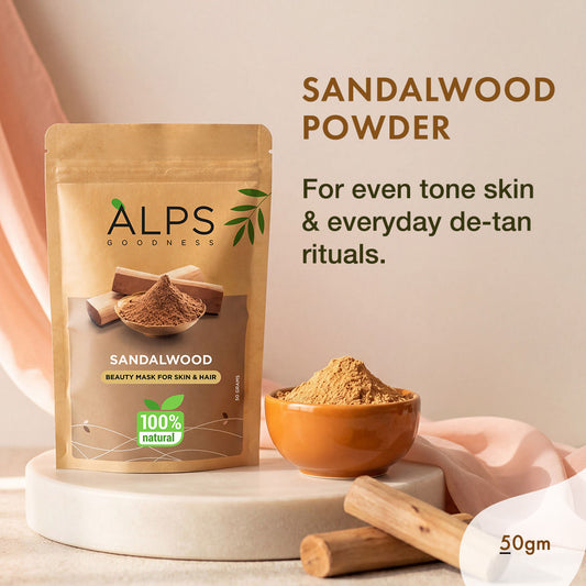 Alps Goodness Powder – Sandalwood (50 gm) - Alps Goodness