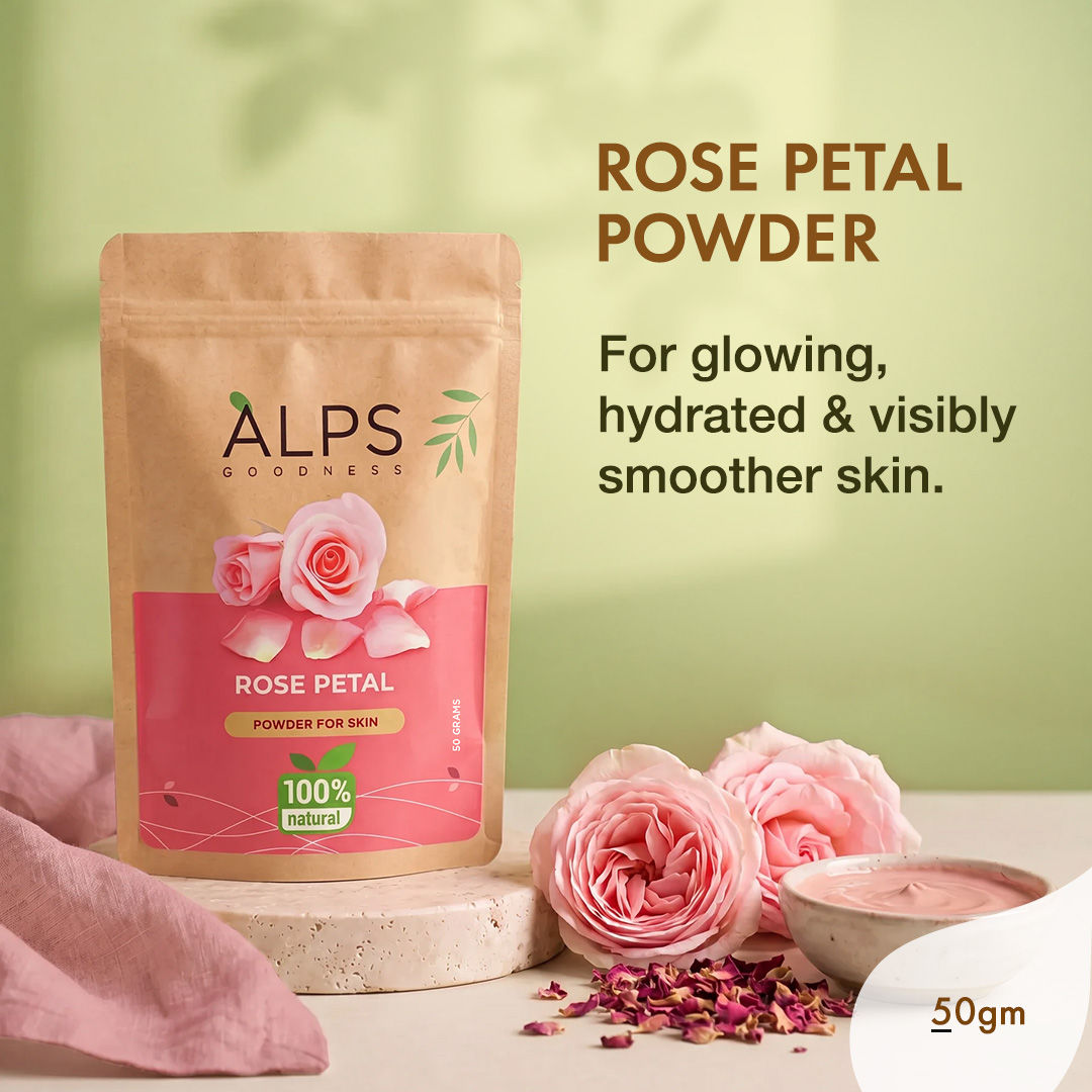 Alps Goodness Rose Petal Beauty Mask for Skin (50 gm) - Alps Goodness