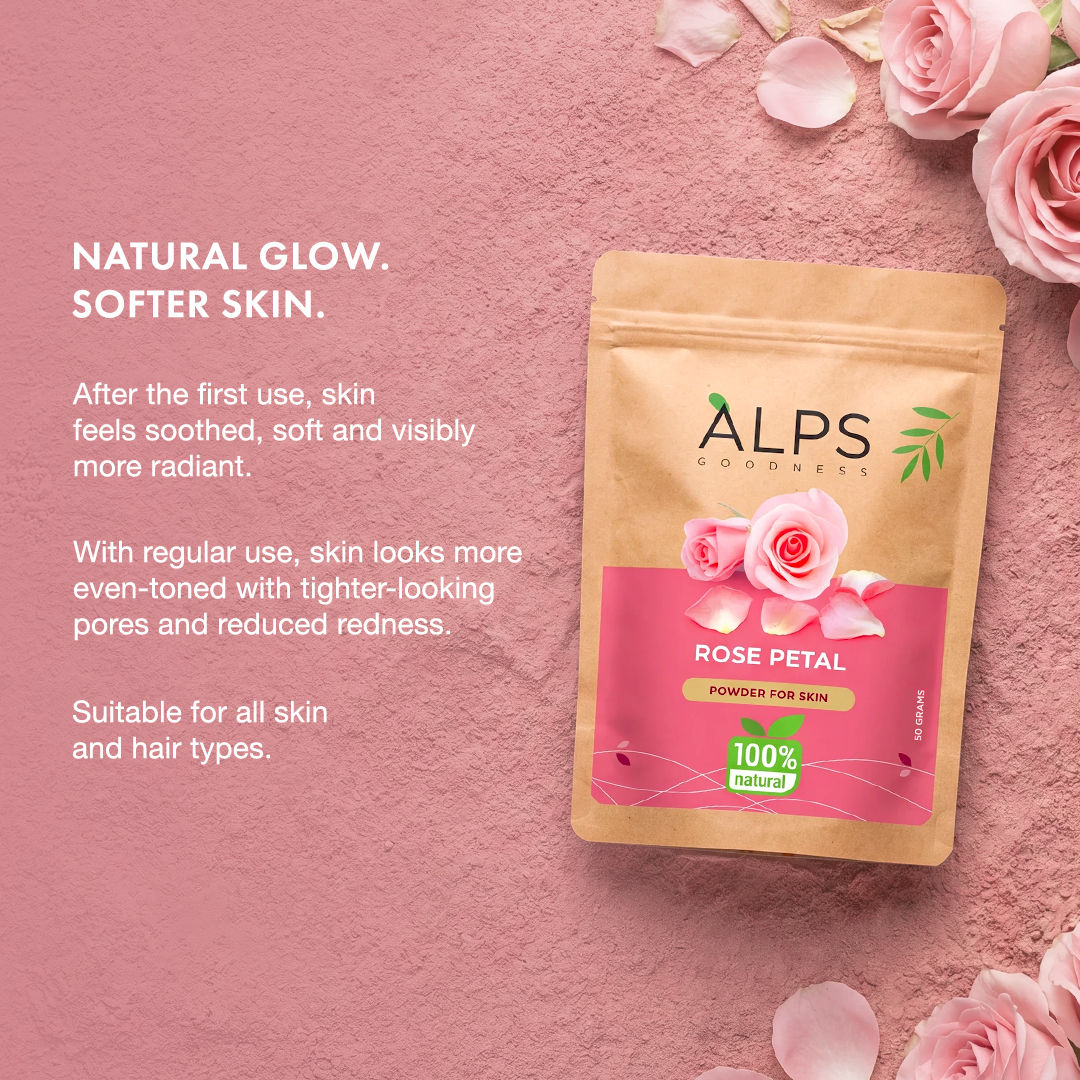 Alps Goodness Rose Petal Beauty Mask for Skin (50 gm) - image 2