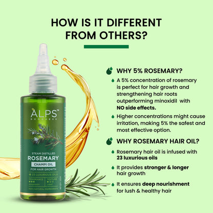 Alps Goodness Rosemary Hair Oil (105 ml) – Promotes Hair Growth - image 4