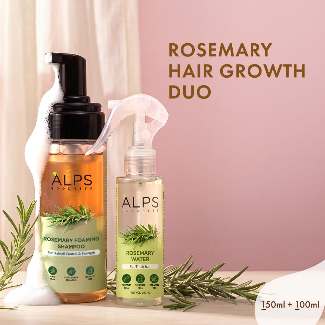 Alps Goodness Rosemary Hair Growth Duo – Rosemary Foaming Shampoo 150 ml - Alps Goodness
