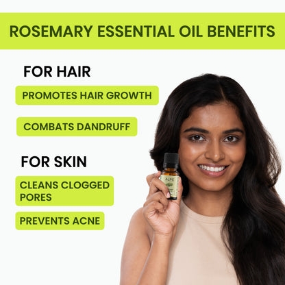Alps Goodness Rosemary Haircare Power Duo with Rosemary Water (200 ml) & Rosemary Essential Oil (10 ml) – For Thick-Long Hair - image 4