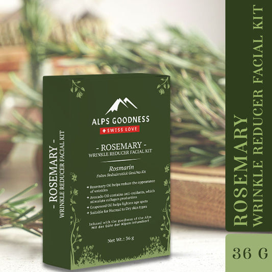 Alps Goodness Wrinkle Reducer Facial Kit – Rosemary (36 gm) - Alps Goodness