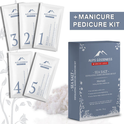 Alps Goodness Sea Salt Exfoliating Manicure Pedicure Kit (34 gm) - Alps Goodness
