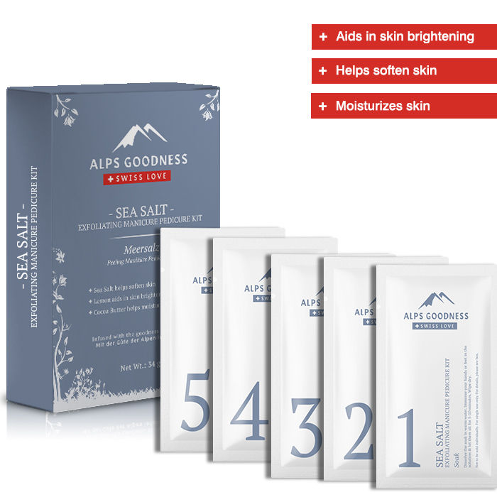 Alps Goodness Sea Salt Exfoliating Manicure Pedicure Kit (34 gm) - image 2