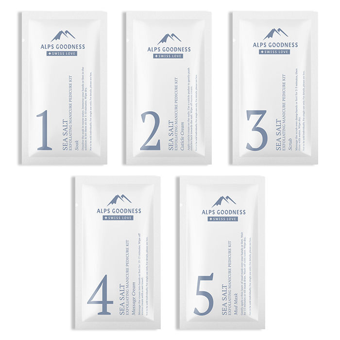 Alps Goodness Sea Salt Exfoliating Manicure Pedicure Kit (34 gm) - image 3