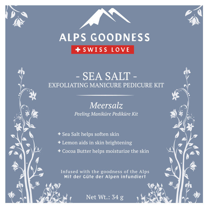 Alps Goodness Sea Salt Exfoliating Manicure Pedicure Kit (34 gm) - image 4