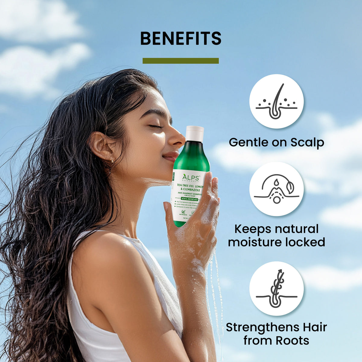 Alps Goodness Tea Tree Oil, Lemon & Climbazole Anti-Dandruff Shampoo for Oily Scalp (290 ml) - image 4